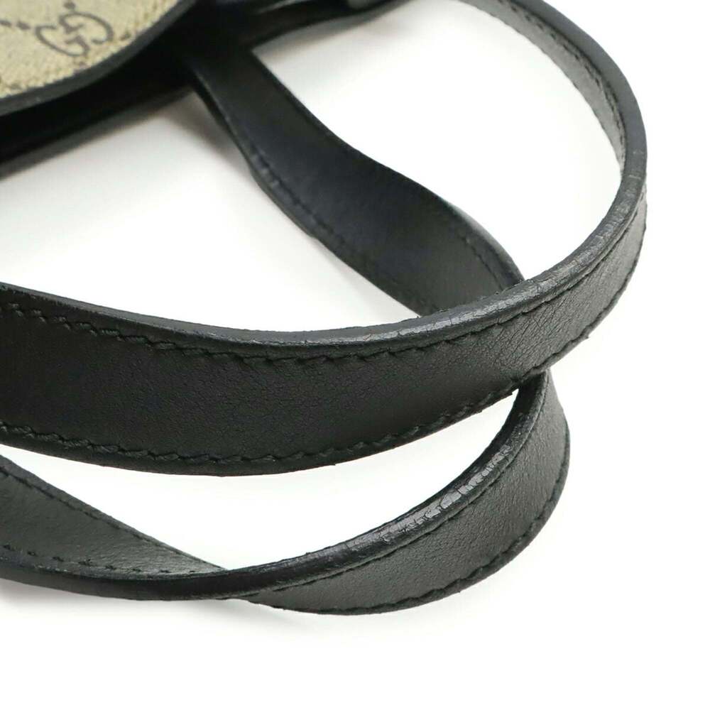 GUCCI Authentic Black Leather Shoulder Bag - Picture 5 of 9